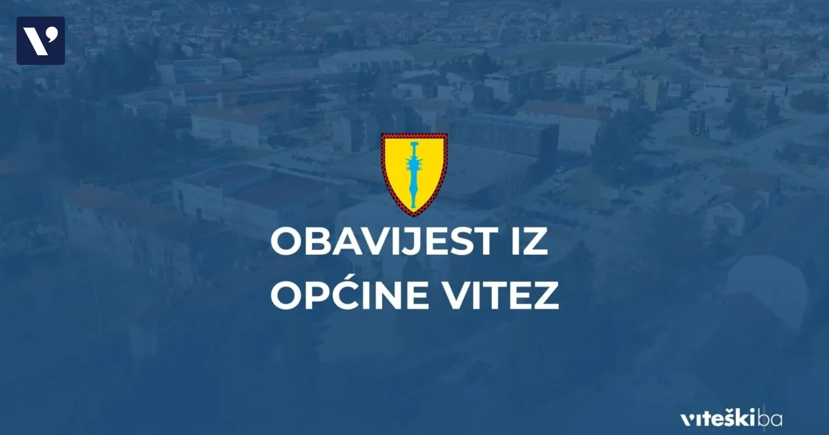 Obavijest o dostavi rješenja za komunalnu naknadu za 2026. godinu u Općini Vitez - povezana fotografija