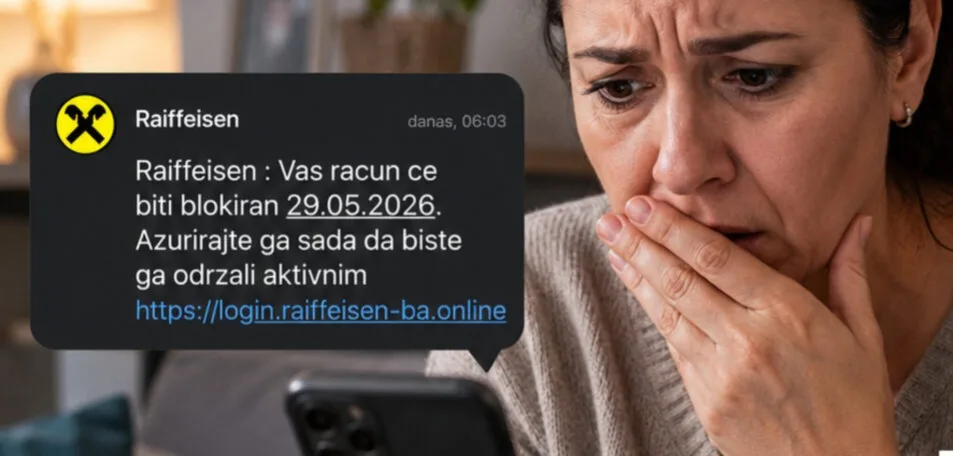 Nova SMS prevara u BiH: Građanima prijavljene lažne poruke o blokadi bankovnih računa - povezana fotografija