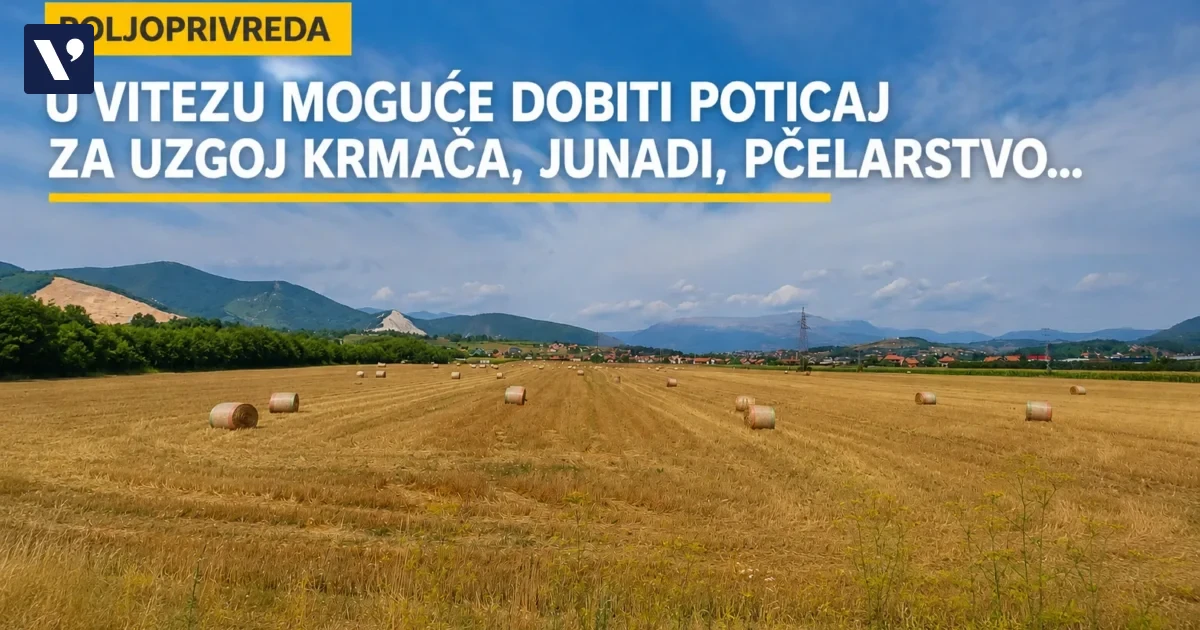 Općina Vitez objavila javni poziv za poticaje poljoprivredi u 2026. godini - povezana fotografija