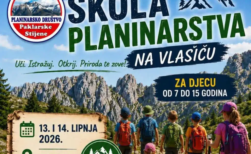 Planinarsko društvo Paklarske stijene organizira Malu školu planinarstva na Vlašiću - povezana fotografija