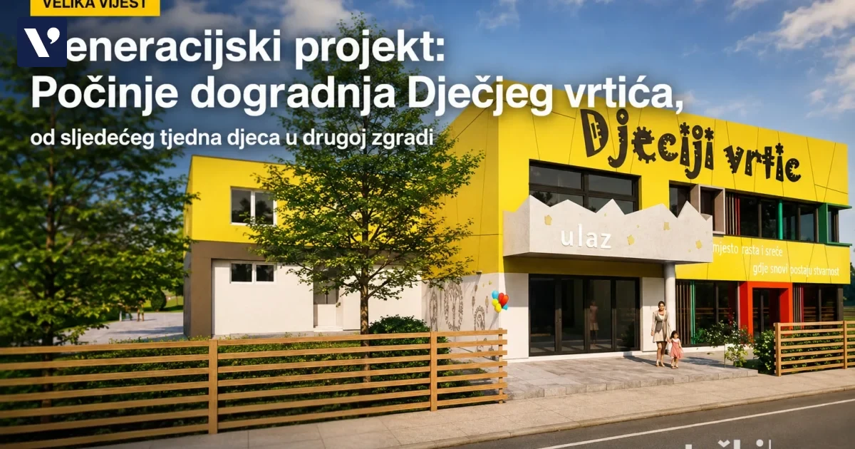 Započinje dogradnja Dječjeg vrtića Vitez: Investicija vrijedna preko milijun konvertibilnih maraka - povezana fotografija